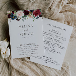 Programa de Casamento de Flores Clássicas do rico