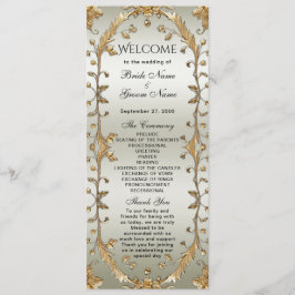 Programa de Casamento de Flores do Ornamentado our