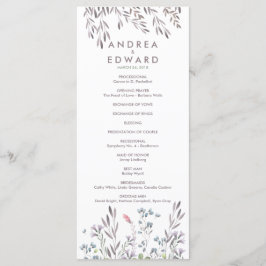 Programa de Casamento de Flores Selvagens