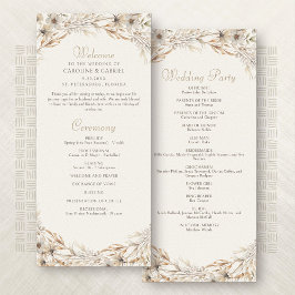 Programa de Casamento de Flores Selvagens de Queda