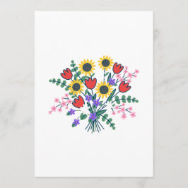 Programa de Casamento de Flores Silvestres em Aqua