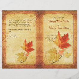 Programa de Casamento de Folhas de Maple de Queda
