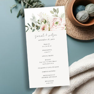 Programa de Casamento de Foliagens Eucalyptus para