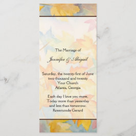 Programa de Casamento de Gay de outono