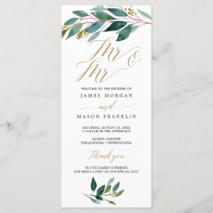 Programa de Casamento de Gay dos Jardins Verdes -