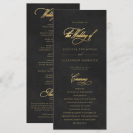 Programa de Casamento de Imitação de Veludo Negro