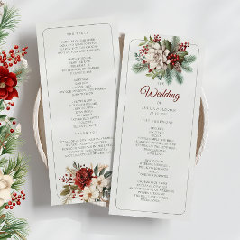 Programa de Casamento de Inverno Floral de Pinheir