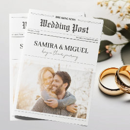 Programa de Casamento de Jornais Trivia de Foto da