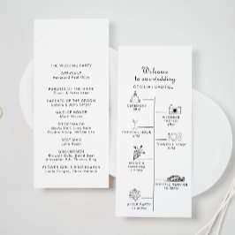 Programa de Casamento de Linha do Tempo Minimalist