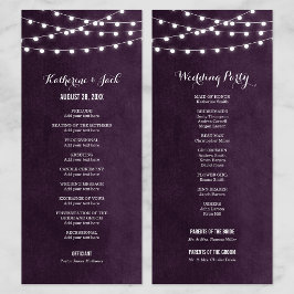 Programa de Casamento de Luzes de Corda de Ameixa