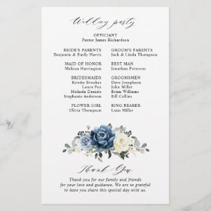 Programa de Casamento de Marfim do Marinho Azul Du