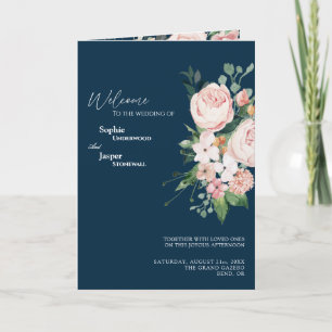 Programa de Casamento de Marinhos Florais para Blu