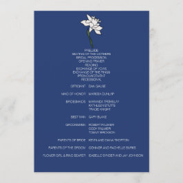 Programa de Casamento de Narciso Minimalista