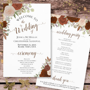 Programa de Casamento de Orçamento Floral de Oufe