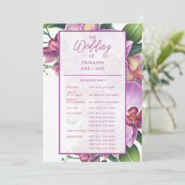 Programa de Casamento de Orquídeas Florais