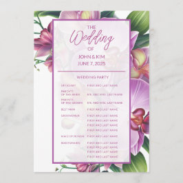 Programa de Casamento de Orquídeas Florais