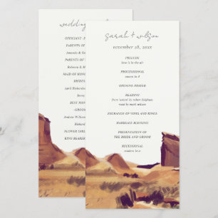 Programa de Casamento de Paisagem do Deserto de Bo