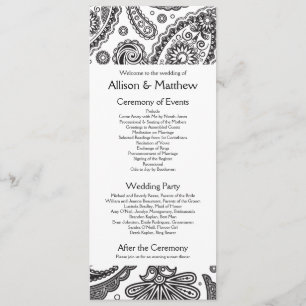 Programa de Casamento de Paisley Indiano