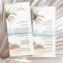Programa de Casamento de Palmeiras de Praia Tropic