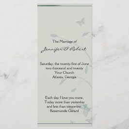 Programa de Casamento de Prados de Borboletas cinz