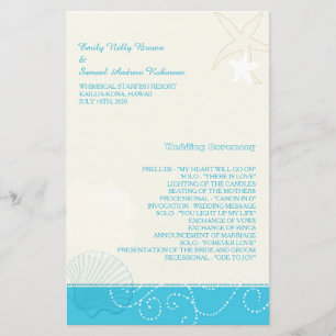 Programa de Casamento de Praia Moderna de Malibu B
