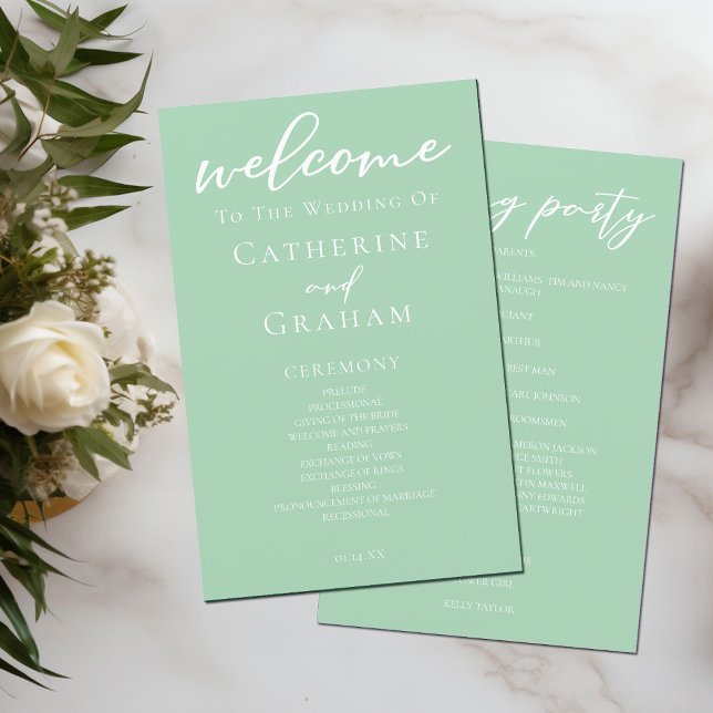 Programa de Casamento de primavera da Tipografia V (Criador carregado)