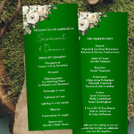 Programa de Casamento de Rosas Brancas Emerald Boh