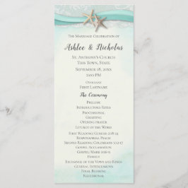 Programa de Casamento de Starfish e Lace Aqua