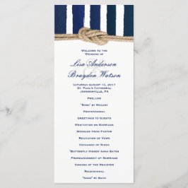 Programa de Casamento de Stripes de Marinhos Náuti