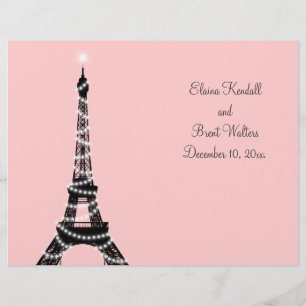 Programa de Casamento de Torre Eiffel Twinkles (ro