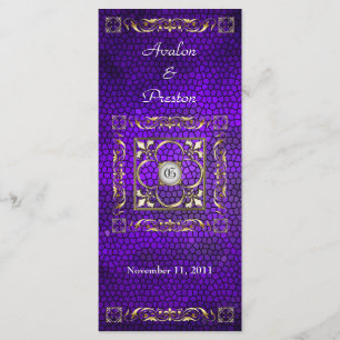 Programa de Casamento de Vidro Púrpura Imperador
