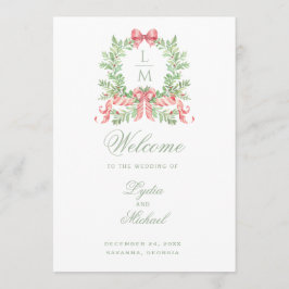 Programa de Casamento de Wreath de Natal