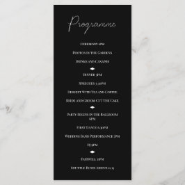Programa de Casamento Diamantes Preto e Branco
