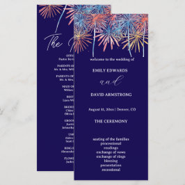 Programa de Casamento do Dia 4 de Julho com Fogos 