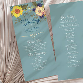 Programa de Casamento do Girassol