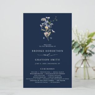 Programa de Casamento do Jardim dos Prados de Flor