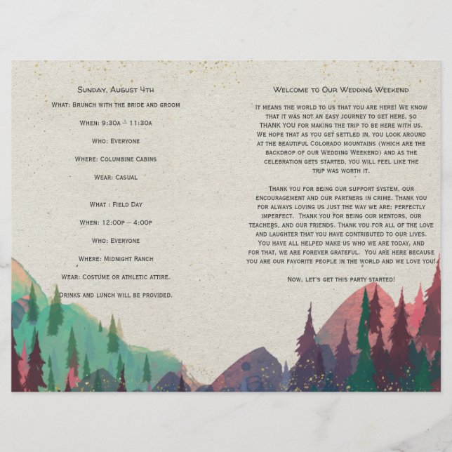 Programa de Casamento Dobrado (Frente)