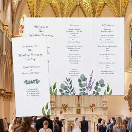 Programa de Casamento Dobrado com Ramos de Eucalip