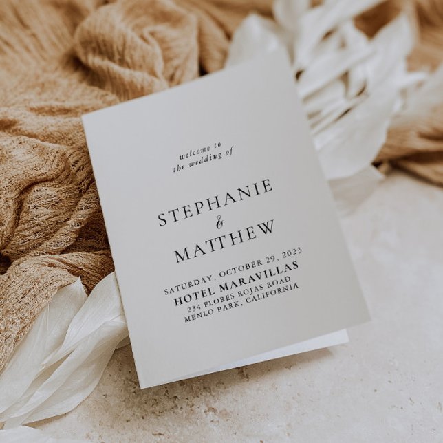 Programa de Casamento Dobrado da Caligrafia Minima (Criador carregado)