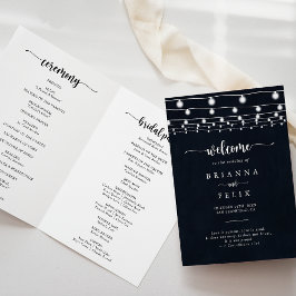 Programa de Casamento Dobrado das Luzes de String 