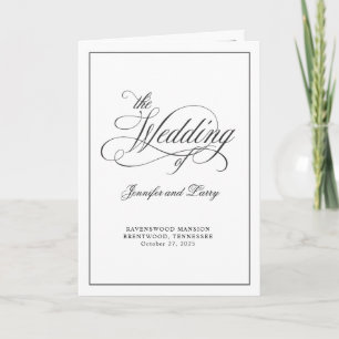 Programa de Casamento Dobrado de Script de Caligra