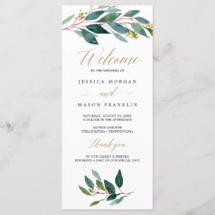 Programa de Casamento dos Verdes do Jardim - Progr