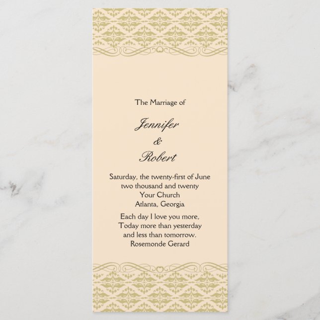 Programa de Casamento Dourado da Costa do Marfim:  (Frente)