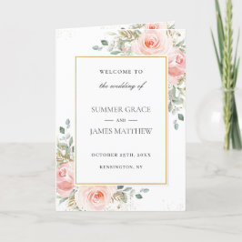 Programa de Casamento Dourado de Folhas  Flóridas 