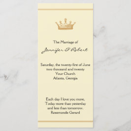 Programa de Casamento Dourado e de Marfim: Regênci