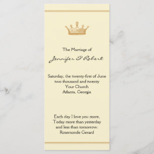Programa de Casamento Dourado e de Marfim: Regênci