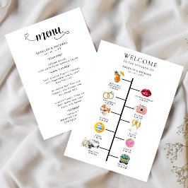 Programa de Casamento e Menu de Casamento