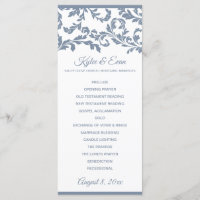 Programa de Casamento Elegante de Altura Flourish 