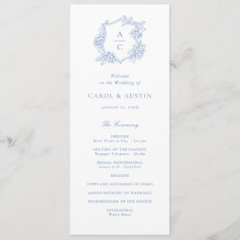 Programa de Casamento Elegante Floral de Hortênsia