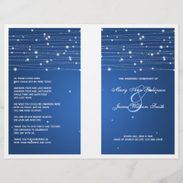 Programa de Casamento Elegante Linhas Espumantes S